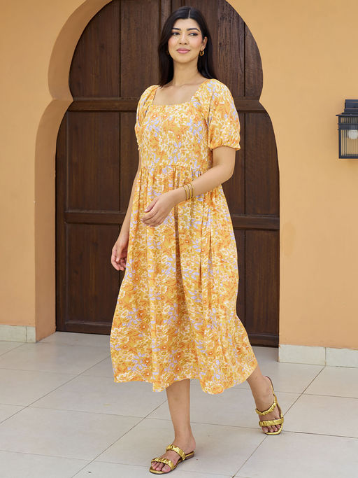 yellow pleated dress mango printed pleated dress mango
