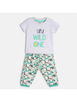 MINI KLUB - Baby Boys Short Sleeve Knit T-Shirt with Pant (Set of 2)