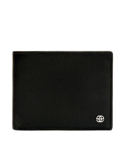 Eske - Andre Mens Two Fold Wallet Rfid 8 Card Holders- Black Nappa