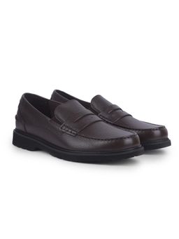 Rockport - Bedford Penny Loafers and Slip-Ons Leather Shoe Brown Tumbled