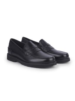 Rockport - Bedford Penny Loafers and Slip-Ons Leather Shoe Black Smooth