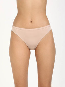Calvin Klein - Solid Beige Mid Rise Bikini Brief
