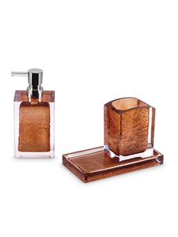 Freelance - Prismus Bathroom Accessories Polyresin Brown Solid Textured
