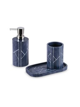 Freelance - Soho Bathroom Accessories Polyresin Navy Blue Solid Textured