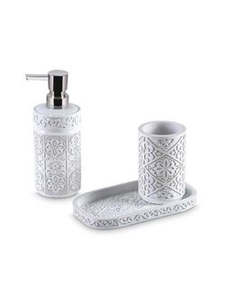 Freelance - Soho Bathroom Accessories Polyresin White Solid Textured