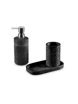 Freelance - Soho Bathroom Accessories Polyresin Black Solid Textured