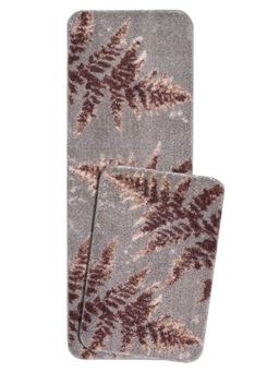 Saral Home - CEDAR Soft Polyester Antiskid Bathmat-Runner, Brown