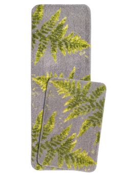 Saral Home - CEDAR Soft Polyester Antiskid Bathmat-Runner, Grey