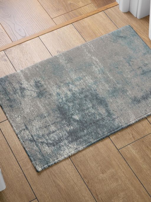 Urban Space Digital Printed Chenille Bath Mat with Anti-Skid Backing