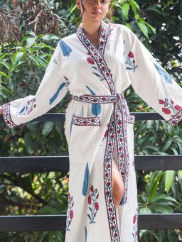House of Ekam - Bombay Garden Floral Bathrobe