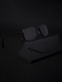 Voyage - Polarized & UV Protected Black Wayfarer Sunglasses for Unisex Adult - 1094MG4140