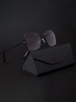 Voyage - Polarized & Gradient Black Square Sunglasses for Unisex Adult - 1098MG4213