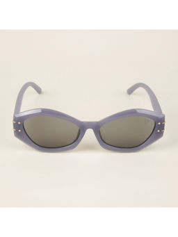 Voyage - UV Protected Grey Oval Sunglasses for Women - 2312MG4171