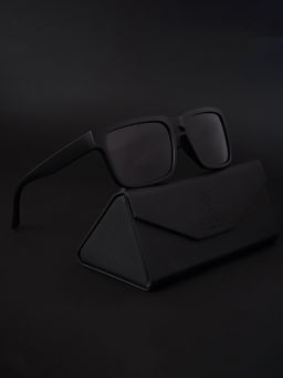 Voyage - Polarized & Gradient Black Square Sunglasses for Unisex Adult - 3106MG4149