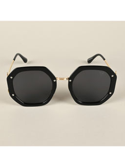 Voyage - UV Protected Black Geometric Sunglasses for Unisex Adult - 315MG4198