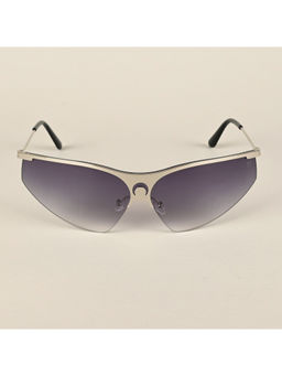 Voyage - UV Protected Grey Wrap-Around Sunglasses for Unisex Adult - 3563MG4218