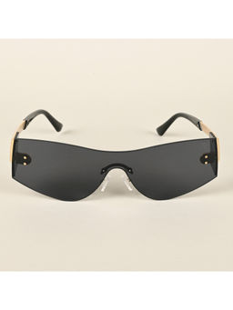 Voyage - Black Wrap Around Sunglasses for Men & Women - 3567MG4519