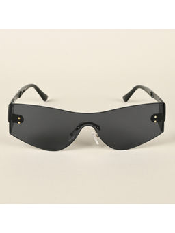 Voyage - Black Wrap Around Sunglasses for Men & Women - 3567MG4522