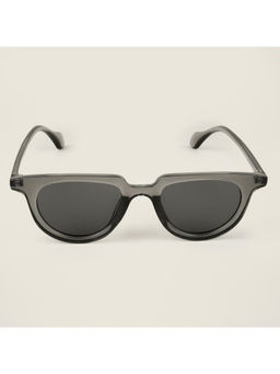 Voyage - UV Protected Grey Round Sunglasses for Unisex Adult - 3681MG4093