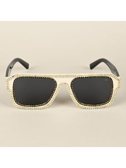 Voyage - Black Wayfarer Polarized Sunglasses for Men & Women - 3996PMG4356