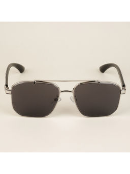 Voyage - UV Protected Black Wayfarer Sunglasses for Unisex Adult - 58243MG4164