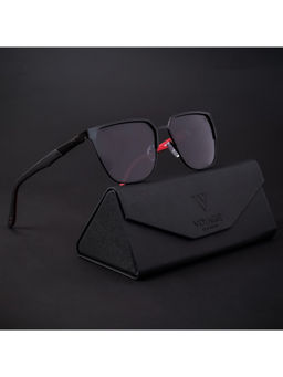Voyage - Black Polarized Square Sunglasses for Men & Women - 8008PMG4282