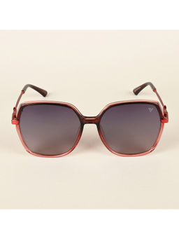 Voyage - Grey Square Polarized Sunglasses for Women - 8240PMG4345