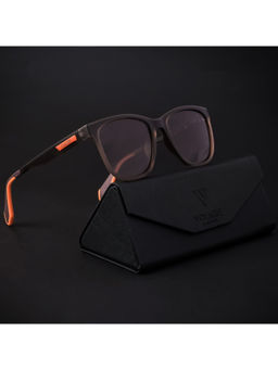 Voyage - Brown Polarized Wayfarer Sunglasses for Men & Women - 891PMG4466