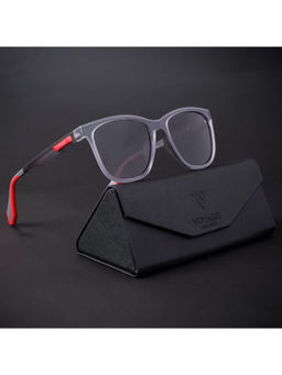 Voyage - Grey Polarized Wayfarer Sunglasses for Men & Women - 891PMG4467