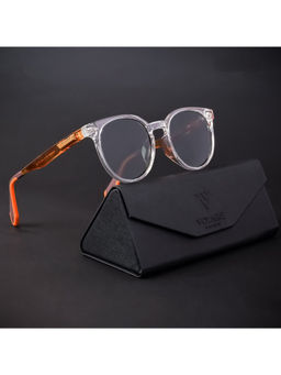 Voyage - Clear Polarized Round Sunglasses for Men & Women - 894PMG4471