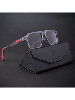 Voyage - Grey Polarized Wayfarer Sunglasses for Men & Women - 896PMG4454