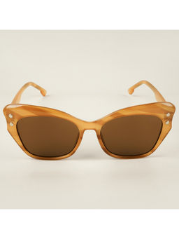 Voyage - UV Protected & Gradient Brown Cateye Sunglasses for Women - 9174MG4109