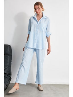 Trendyol - Blue Shirt Pyjamas