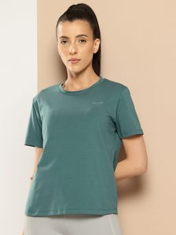 Alcis - Green Cotton Lycra T-Shirt