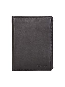 Sassora - Genuine Leather Black Rfid Protected Wallet (L)