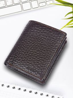 Sassora - Brown Pure Leather Men's Rfid Wallet (S)