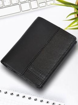 Sassora - Black Premium Leather Men's Rfid Wallet (S)