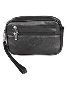 Sassora - Premium Leather Unisex Toiletry Travel Pouch (M)