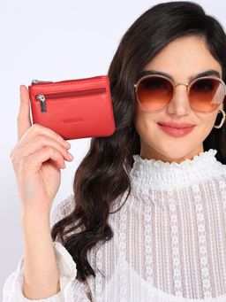 Sassora - Red Premium Leather Women Key Case (S)