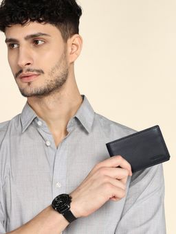 Sassora - Black Genuine Leather Mini Wallet (S)