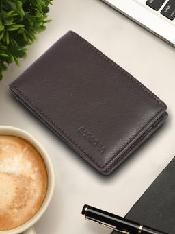 Sassora - Brown Genuine Leather Mini Wallet (S)