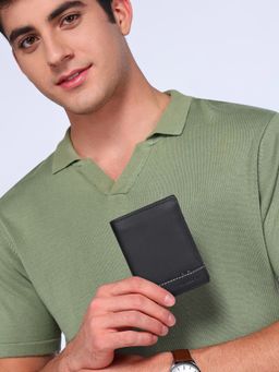 Sassora - Black Premium Leather Men's Wallet (M)