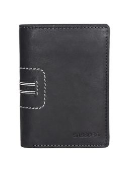 Sassora - Black Premium Leather Rfid Wallet (M)