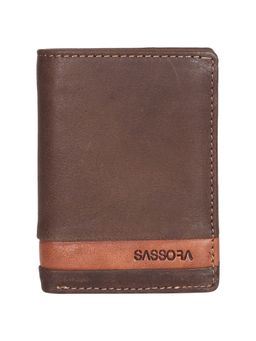 Sassora - Brown Premium Leather Men's Rfid Wallet (S)