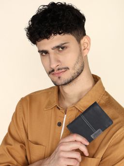 Sassora - Black Premium Leather Men Rfid Wallet (M)