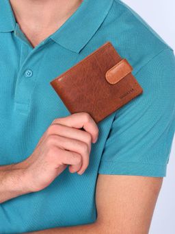 Sassora - Premium Leather Men's Loop Closure Rfid Wallet (M)