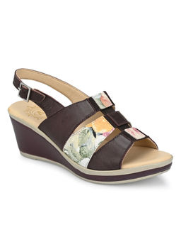 Valentino - Women Premium Leather Bordo Metallic Sandals