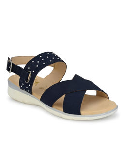 Valentino - Women Premium Leather Blue Sandals