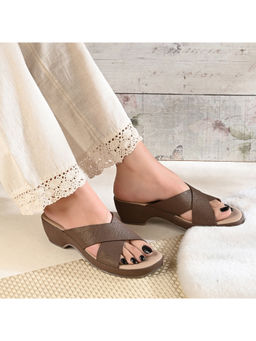 Valentino - Women Cross Strap Wedge Sandals