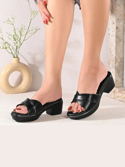 Valentino - Women Block Heel Slip-On Sandals